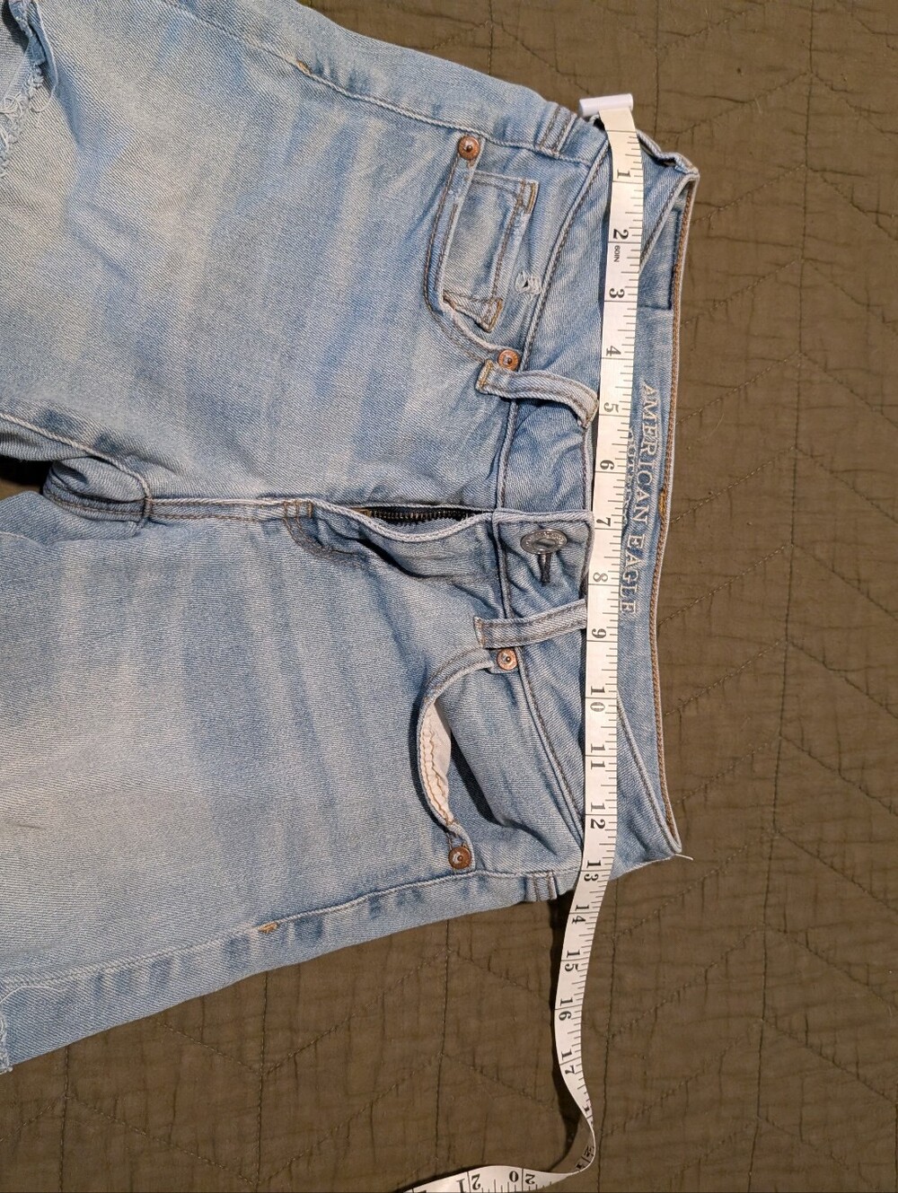 AE Low Rise Denim Shorts